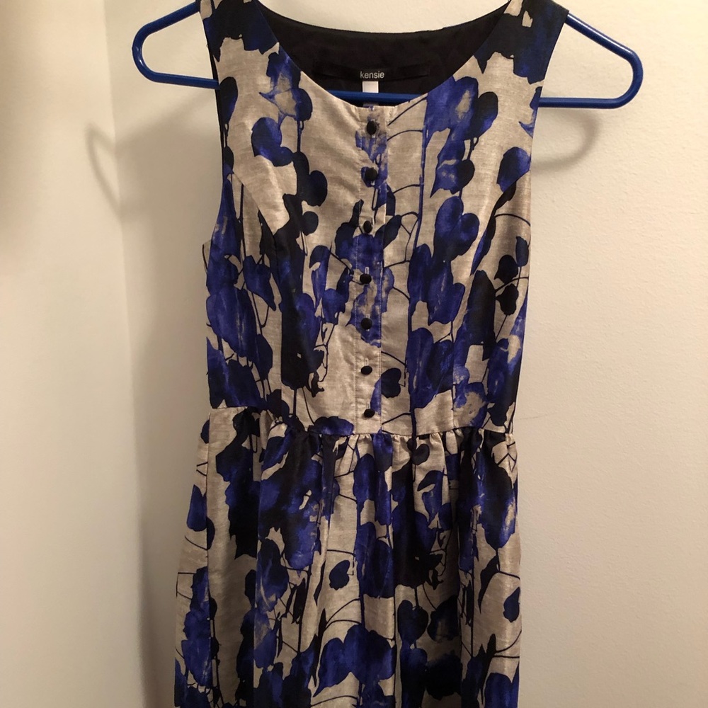 Kensie silver and blue dress